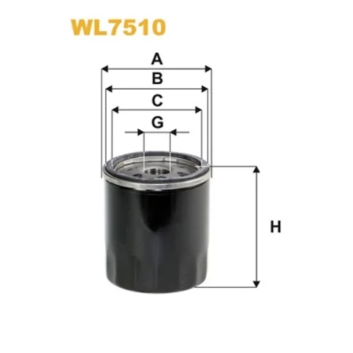 Olejový filter WIX FILTERS WL7510