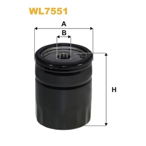 Olejový filter WIX FILTERS WL7551