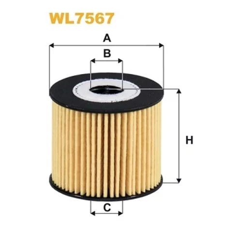 Olejový filter WIX FILTERS WL7567