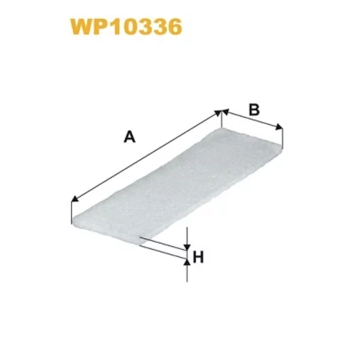 Filter vnútorného priestoru WIX FILTERS WP10336