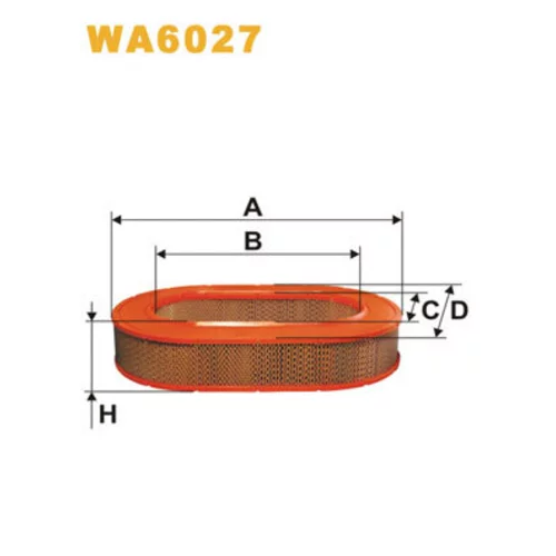 Vzduchový filter WIX FILTERS WA6027