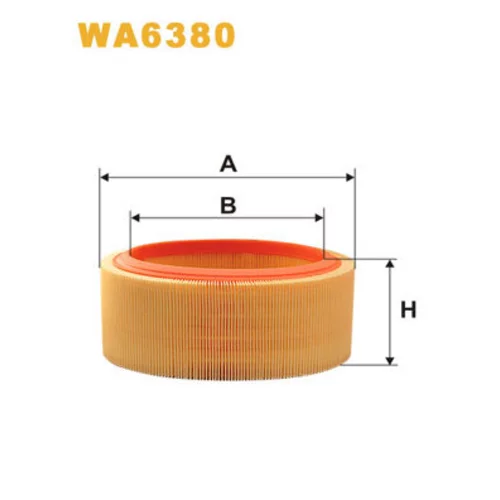 Vzduchový filter WIX FILTERS WA6380