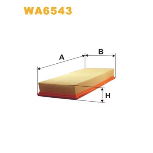 Vzduchový filter WIX FILTERS WA6543