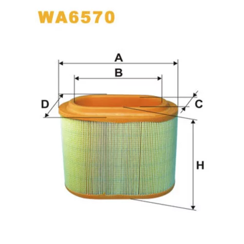 Vzduchový filter WA6570 (WIX FILTERS)