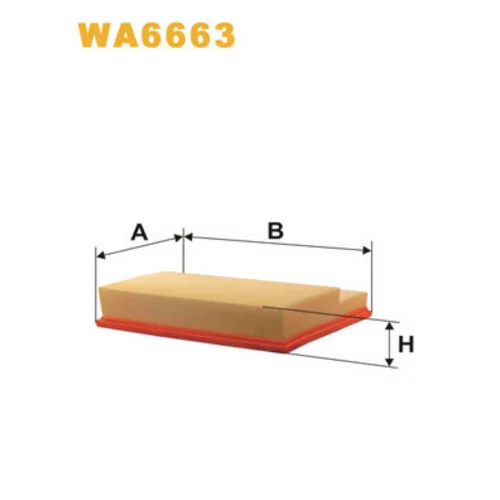 Vzduchový filter WIX FILTERS WA6663