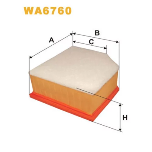 Vzduchový filter WIX FILTERS WA6760