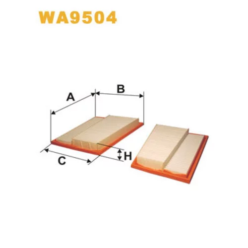 Vzduchový filter WIX FILTERS WA9504