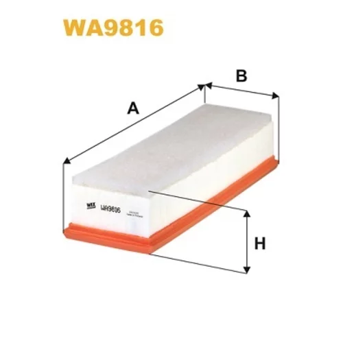 Vzduchový filter WIX FILTERS WA9816