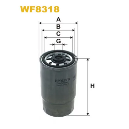 Palivový filter WIX FILTERS WF8318
