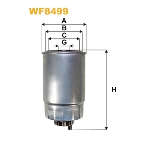 Palivový filter WIX FILTERS WF8499
