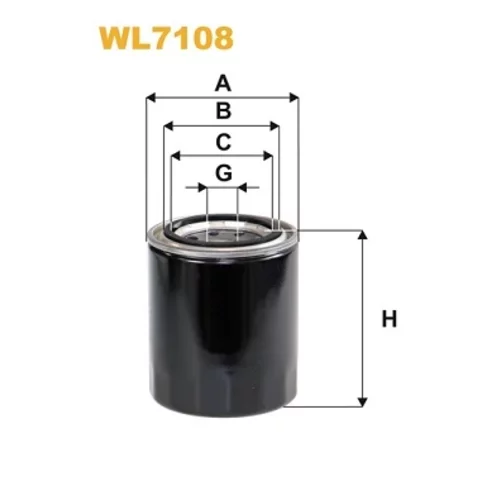 Olejový filter WIX FILTERS WL7108
