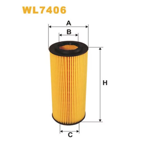 Olejový filter WIX FILTERS WL7406