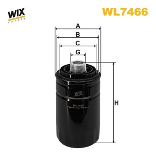 Olejový filter WIX FILTERS WL7466