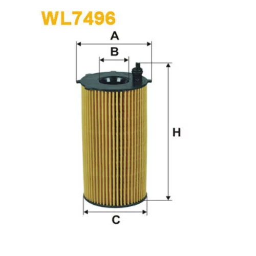 Olejový filter WIX FILTERS WL7496