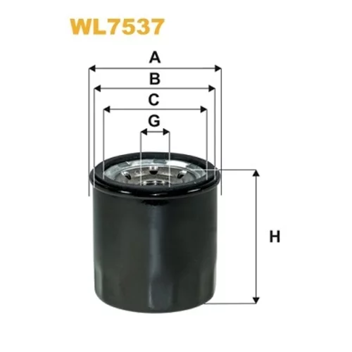 Olejový filter WIX FILTERS WL7537
