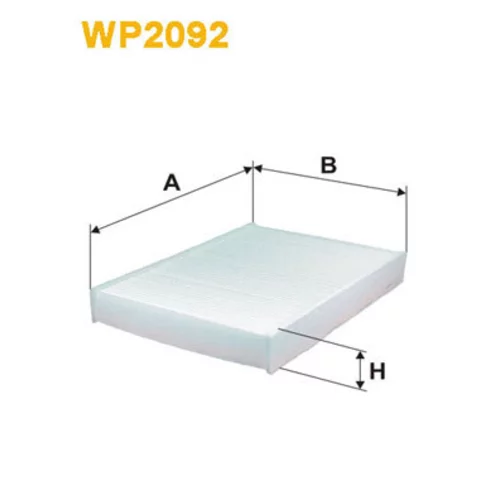 Filter vnútorného priestoru WIX FILTERS WP2092