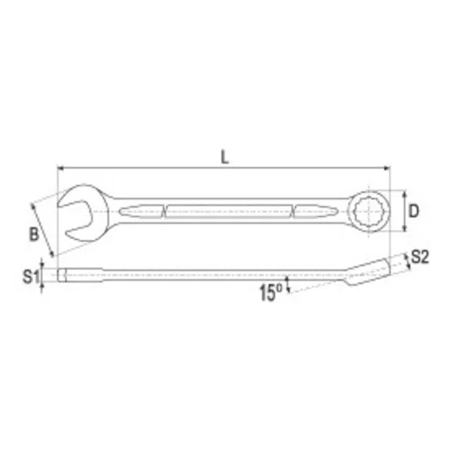 YATO Očkoplochý kľúč 21 mm (YATO náradie) - obr. 2