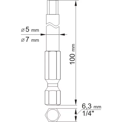 YATO Sada bitov 1/4