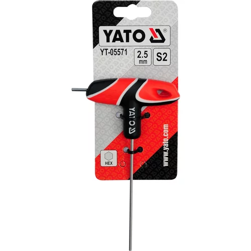 YATO Imbusový Kľúč s T- rukoväťou 2,5mm (YATO náradie) - obr. 1