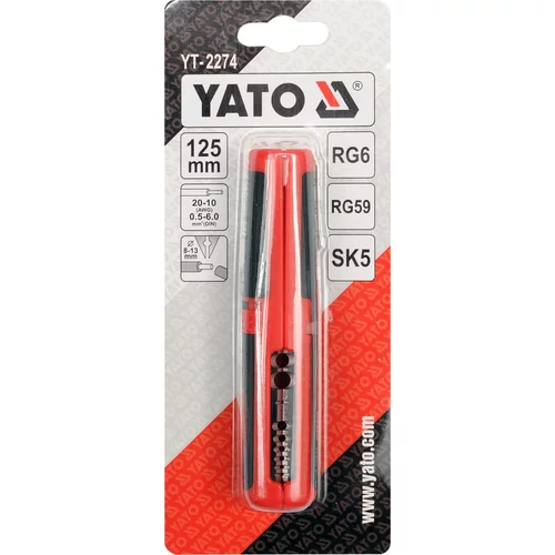 YATO Odizolovacie kliešte 125 mm, priemer 0,5-6,0 mm (YATO náradie) - obr. 1