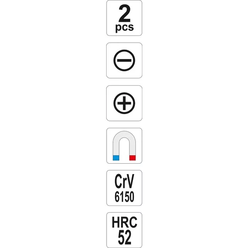 Sada skrutkovačov 2ks, + PH2 /YATO/ - obr. 2