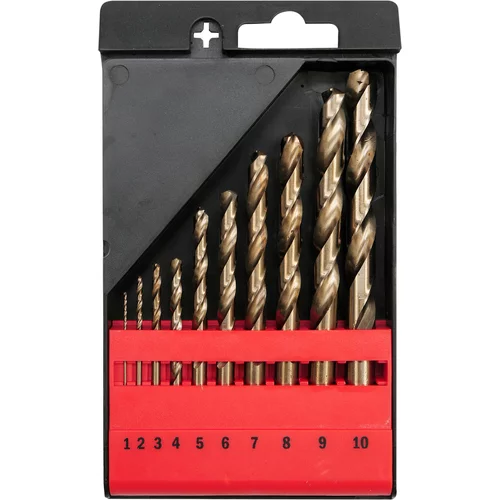 YATO Sada vrtákov na kov 10ks HSS-COBALT 1-10mm