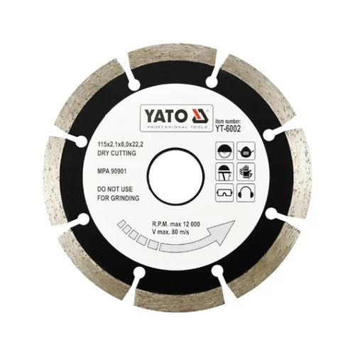 YATO Diamantový kotúč 115 x 22,2 x 2,1 mm