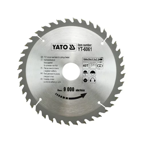 YATO Kotúč na drevo 184 x 30 mm 40z