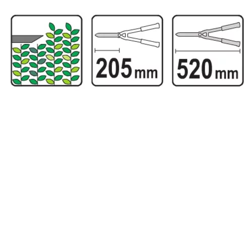 YATO Nožnice na živý plot 520 mm (YATO náradie) - obr. 1