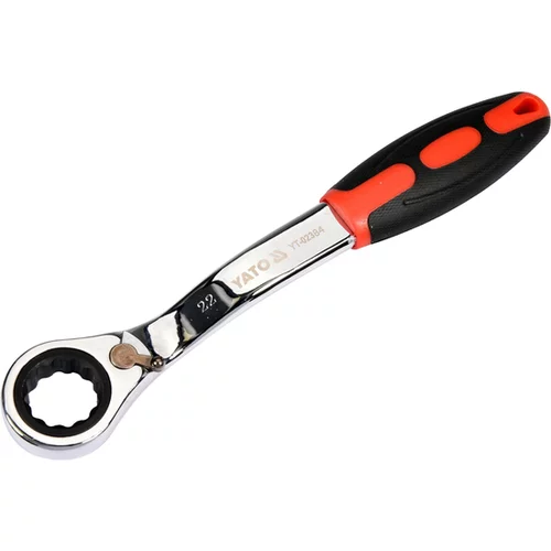 ZAOHNUTÝ KRÚŽKOVÝ KĽÚČ S RÁČŇOU 22MM /YATO/ - obr. 1