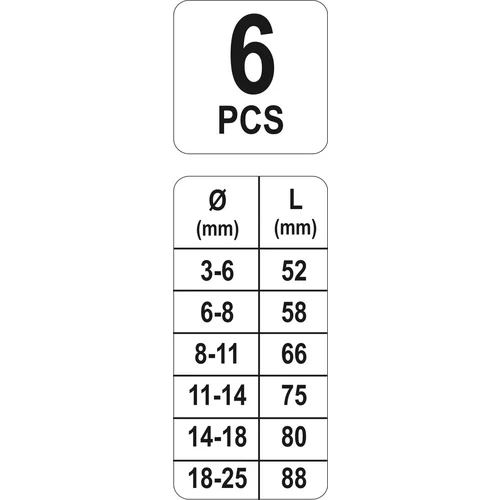 Vrtáky do pretrhnutých šróbov SADA 6 ks /YATO/ - obr. 4