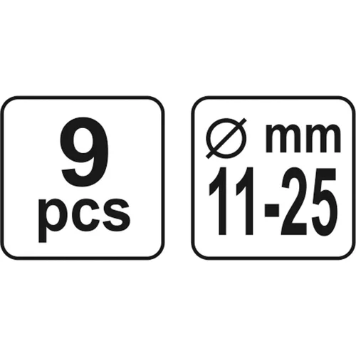 YATO Sada univerzálna pre nastavenie spojky 9ks 11-25mm (YATO náradie) - obr. 4