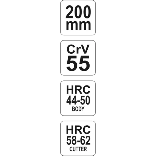 Kliešte predĺžené rovné 200 mm CrV /YATO/ - obr. 2