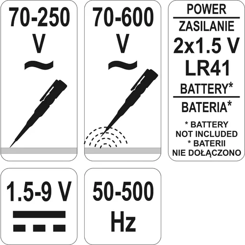 YATO Skúšačka napätia 1.5-9V (YATO náradie) - obr. 3