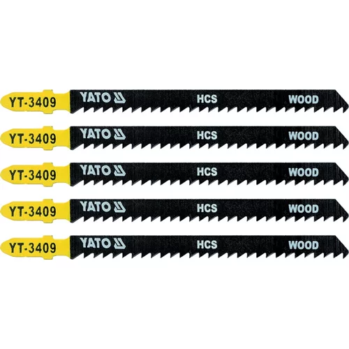 YATO Pílový list do priamočiarej píly 115 mm na drevo TPI8 5 ks