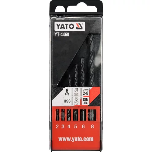 YATO Sada vrtákov na kov 6 ks HSS (YATO náradie) - obr. 1