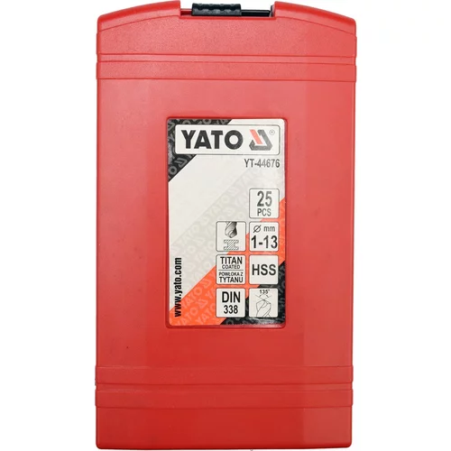 YATO Sada vrtákov na kov HSS-TiN 25ks 1-13mm (YATO náradie) - obr. 1