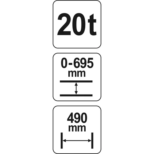 YATO Hydraulický lis 20t (YATO náradie) - obr. 3
