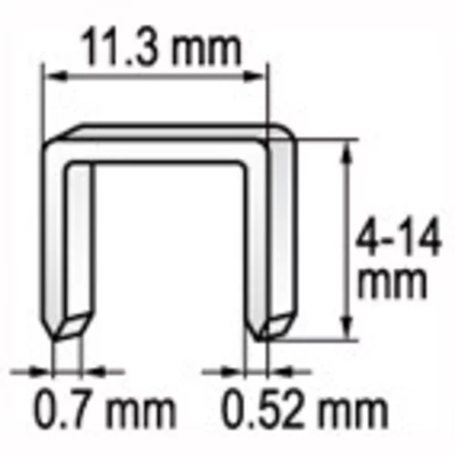 Spona do zošívačky 10 x 11,2 mm 1000ks /YATO/ - obr. 1