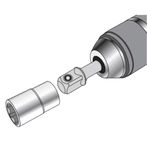 SÚPRAVA HEX ADAPTÉRU PRE ZÁSUVKY - 1/4, 3/8, 1/2 /YATO/ - obr. 2