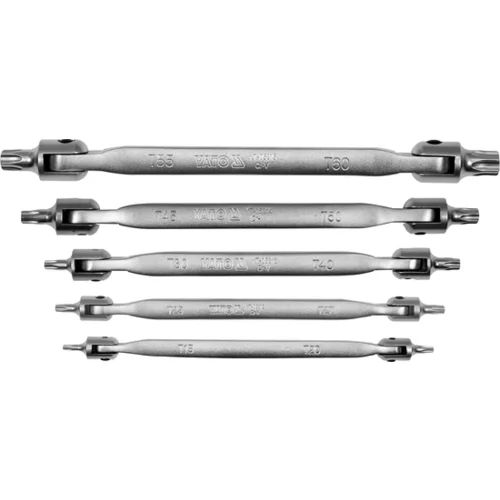 SADA TORX KĽÚČOV S KĹBOM 5 KS. /YATO/