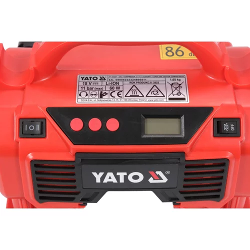 KOMPRESOR 18V 11 BAR 21L/MIN /YATO/ - obr. 4