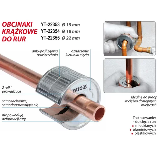 YATO Rezač trubiek 7/8