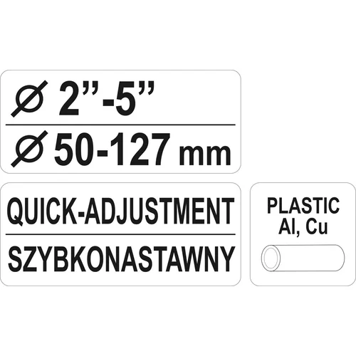 Rezač trubiek 50 - 127 mm PVC, Al, Cu /YATO/ - obr. 3