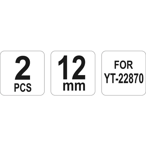 YATO Vymeniteľné nože do hydraulického orezávača 12 mmk YT-22870 (YATO náradie) - obr. 1