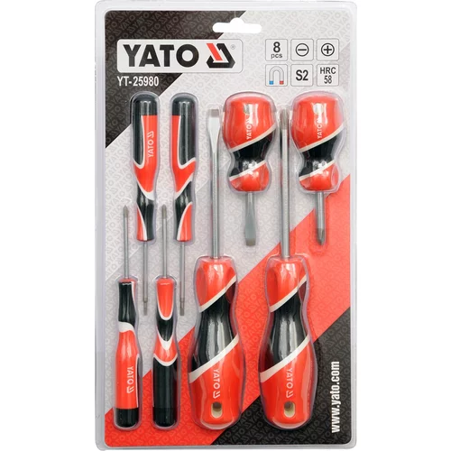 Sada skrutkovačov 8ks, 2-6mm, + PH0-PH2 /YATO/ - obr. 1
