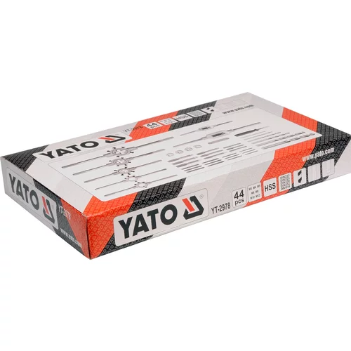 YATO Súprava závitníkov 44ks, M3, M4, M5, M6, M8, M10, M12 (YATO náradie) - obr. 3