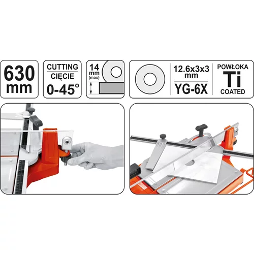 YATO Rezačka na obklad / dlažbu 630 mm (YATO náradie) - obr. 2