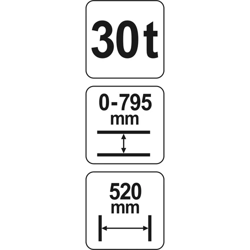Hydraulický lis 30t /YATO/ - obr. 3