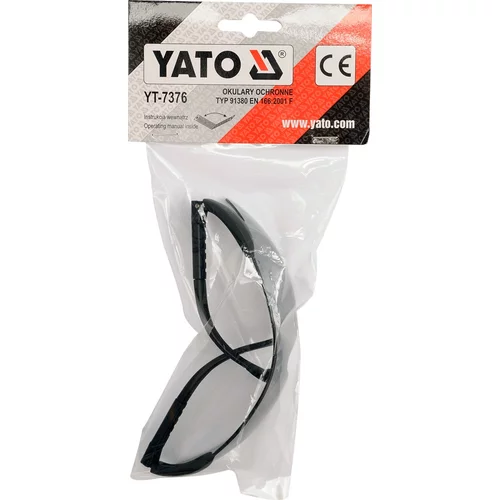 Okuliare ochranné tmavé typ 91380 /YATO/ - obr. 1